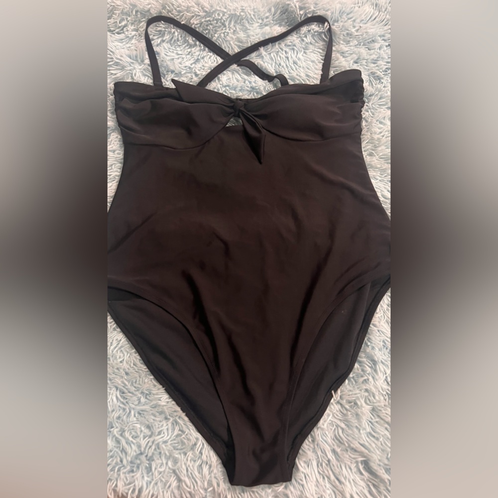 Old Navy One Piece Swimsuit Black XL - Picture 3 of 7